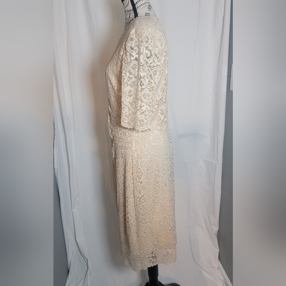 Connected Apparel Dress Size 14, Color Creamy Peach - Picture 2 of 5